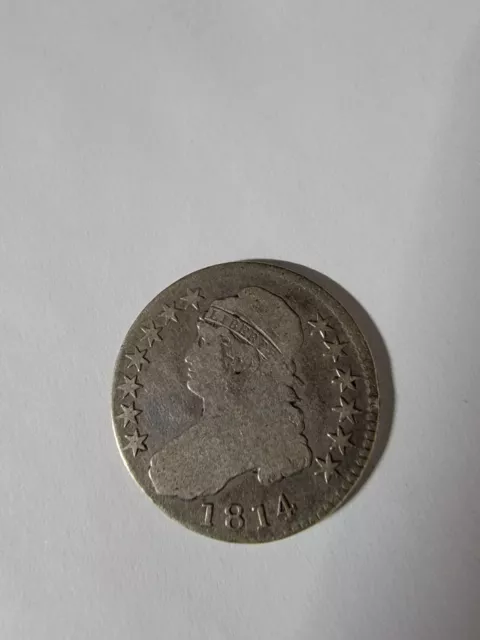 1814 Capped Bust Half  Silver Dollar  Rare Coin