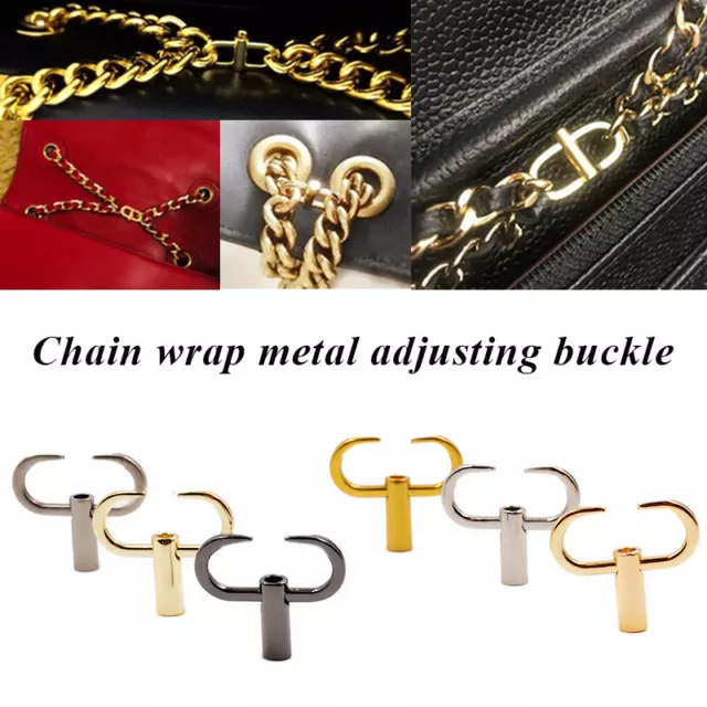 Réglable Métal Boucles pour Chaîne Sangle Sac Ceinture Raccourci Épaule Longue
