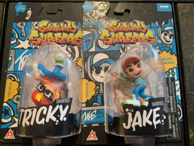 Subway Surfers 4 Figurines Tricky, Jake, Frank, and Plush Toys NWT Qty  Discount