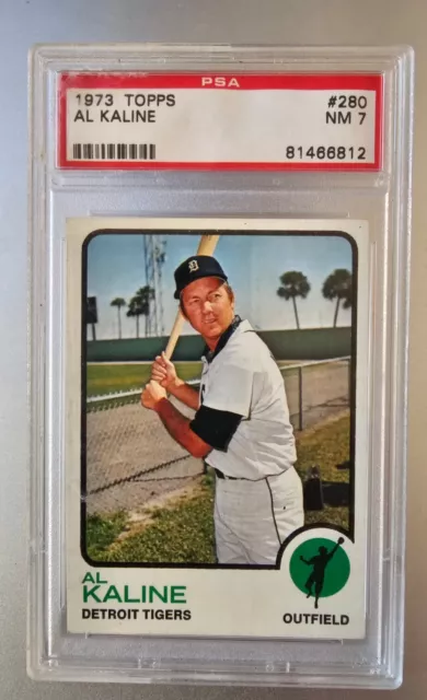 1973 Topps Baseball #280 AL KALINE Detroit Tigers HOF PSA 7 NM