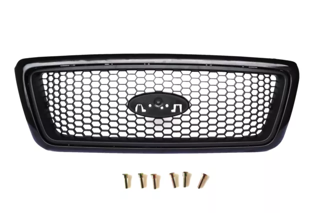 Black Grille Grill Honeycomb Insert For 2004-2008 Ford F-150 F150 Pickup Truck