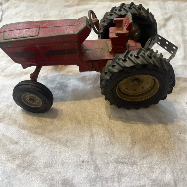 Vtg Red Farm Tractor The ERTL Co STK 415 International Metal For Parts Repair