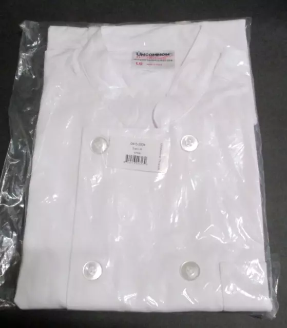 New Nip Men's Uncommon Threads White Chef Jacket Size Large