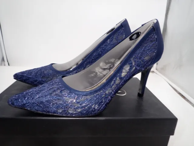 NEW Adrianna Papell Hazyl Pumps High Heels Party Navy size 6 & 7.5