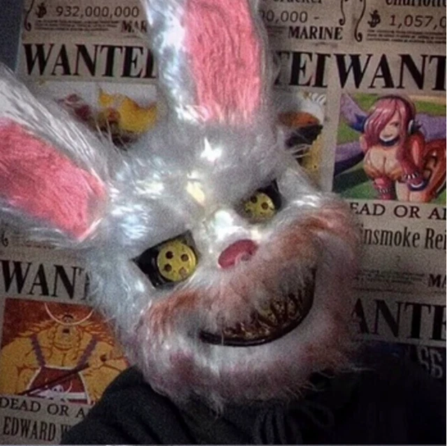 Halloween Cosplay Masquerade Ball Mask Rabbit Bear Blood