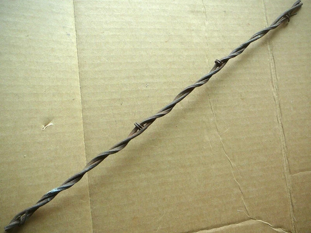 Gliddens Hanging Barb Large Square & Large Round Lines - Antique Barbed Wire