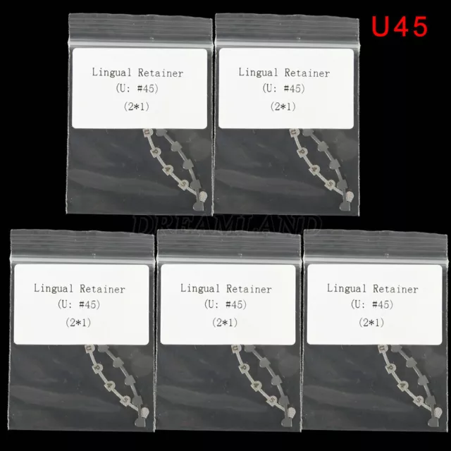 1-5bags Dental Bondable Lingual Retainers Mesh Base Orthodontic Upper #45 USA