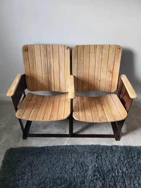 Vintage Wooden Cinema Seats