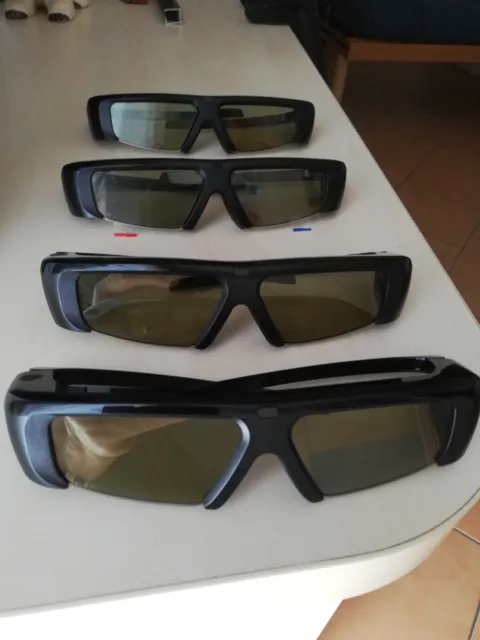 4 paia di Occhiali 3D Samsung Active Glasses