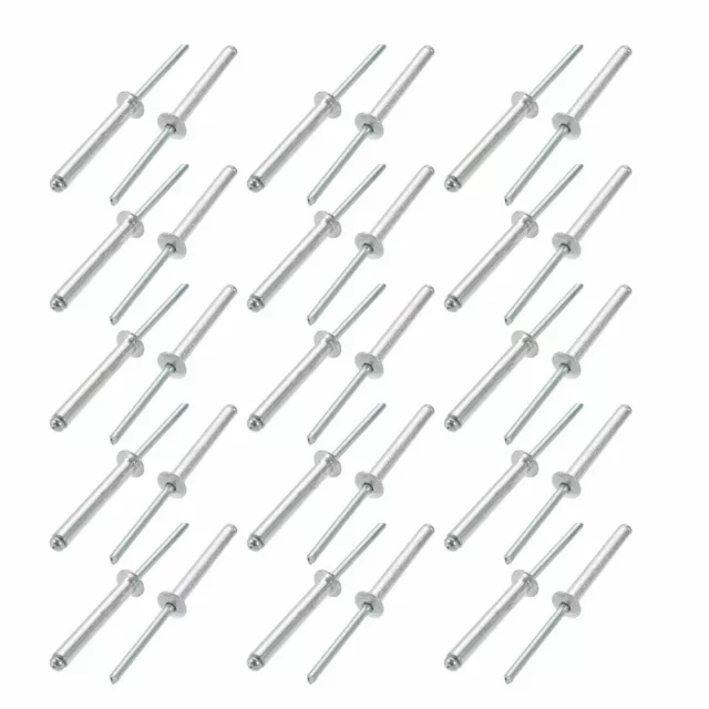 30 Pcs 5mm x 35mm Aluminum/Steel Open End Blind Rivets