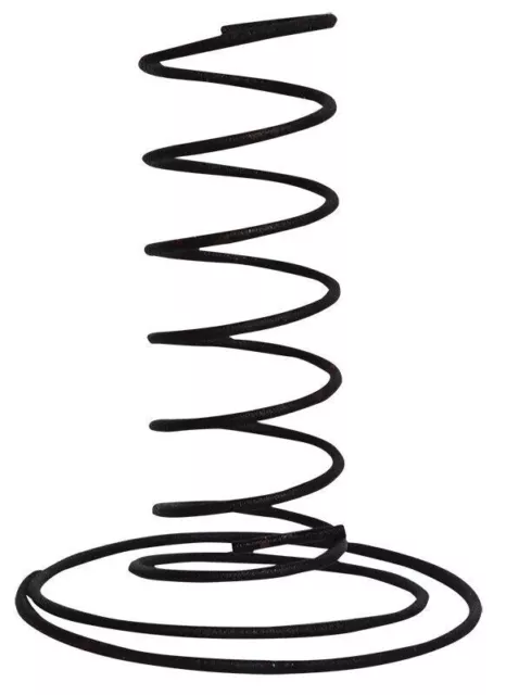 Black Wire Spiral Taper Candle Holder Stand Primitive Reproduction Springs 3"x4"