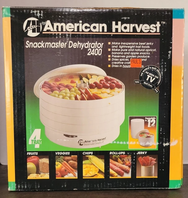 AMERICAN HARVEST SNACKMASTER Dehydrator 2400 Model FD50 Adjustable