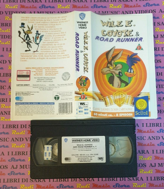 VHS MOVIE WILE E. COYOTE & ROAD RUNNER 1 Animated WARNER SHIELDS (F105