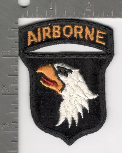 50's US Army 101st Airborne Division Velvet Patch Attached Tab Inv# K1265