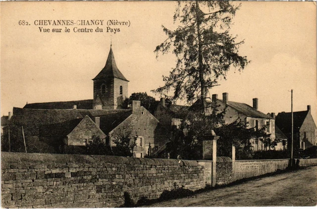 CPA CHAVANNES Changy Vue sur le Centrale Nievre (100397)