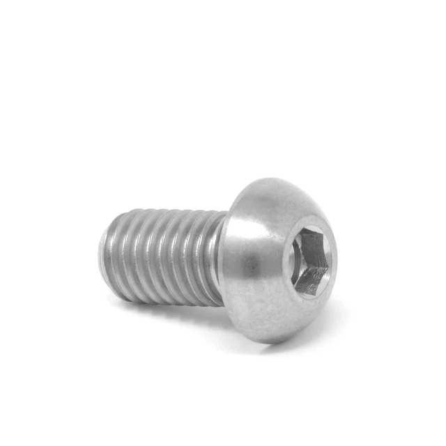 M6 x 15 mm Hülsenmuttern mit Flachkopf und Innensechskant - 100 Stück Edelstahl