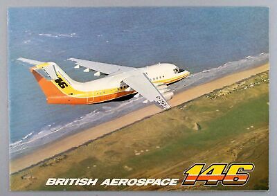 British Aerospace Bae 146 Manufacturers Sales Brochure 1982 Seat Map