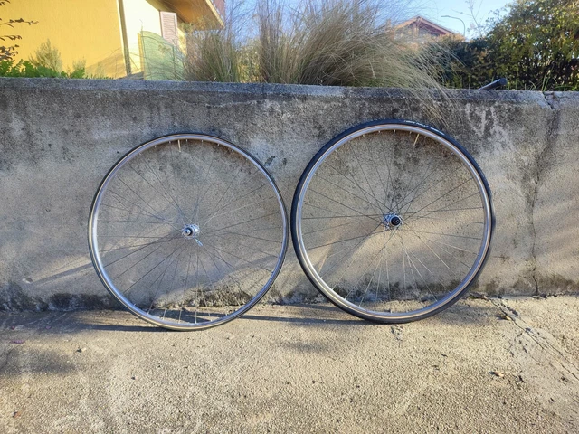CB Italia Roubaix Wooden Rims For Tubular Tires - Pair, 28" Ash & Hickory, Made In Italy