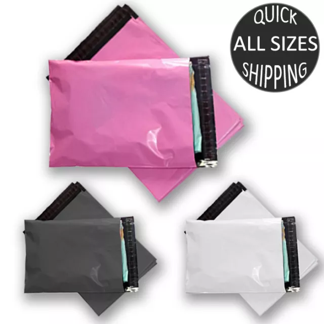Polythene Plastic Colored Mailing Postal Packaging Bags Strong Self Seal Strip