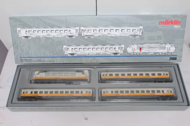 Märklin H0 2668 Zugset Lufthansa-Airport-Express digital, neuwertig in OVP