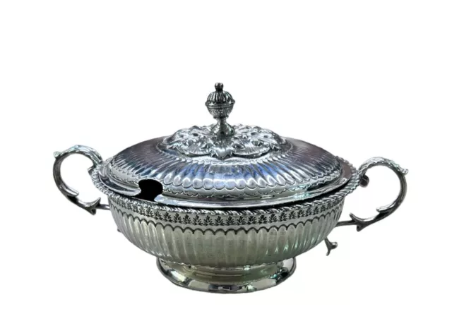 Solid Silver Sauce Tureen - Chester - 1910 By George Nathan & Ridley Hayes