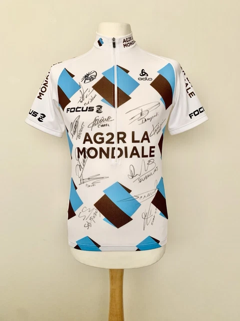 Maillot manches courtes DECATHLON AG2R LA MONDIALE 2024 vert - bleu