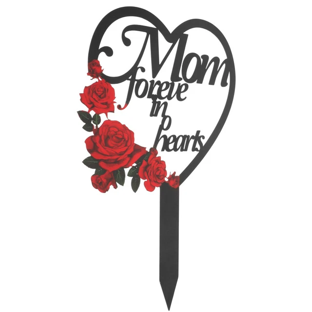 Graves Cemetery Decoration Memorial Sign Marker Garden Yard Decorations