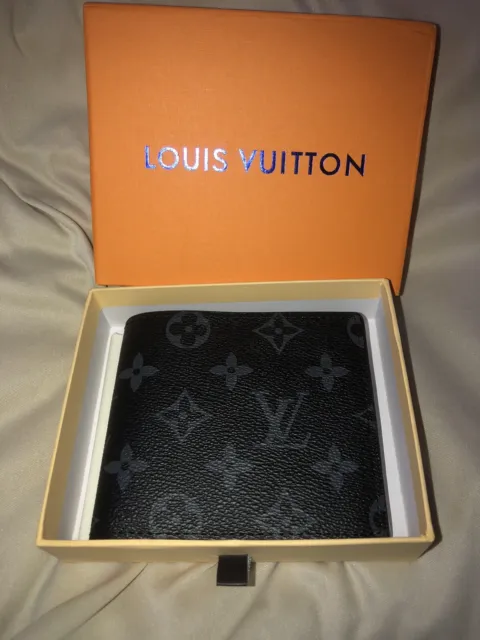 LOUIS VUITTON MULTIPLE Wallet Monogram Shadow Black Noir Leather M62901  $200.00 - PicClick
