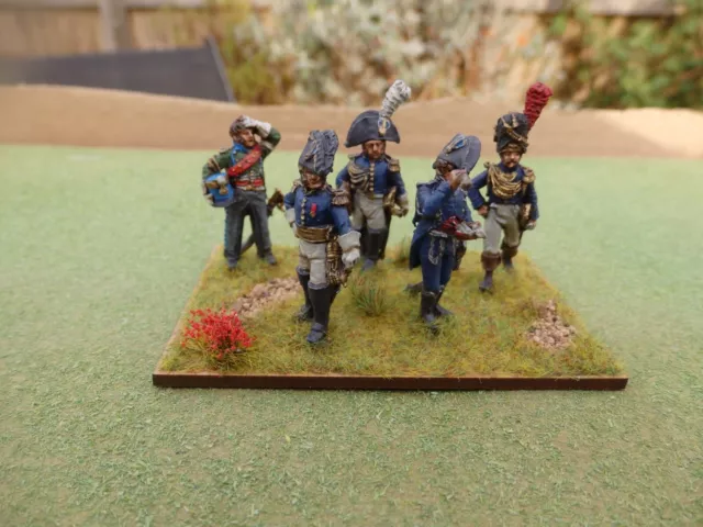 28mm Napoleonic French command  (Perry)