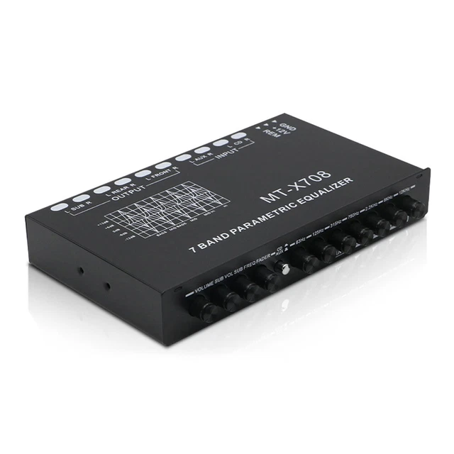 Professional 7 Band Car Equalizer Multifunctional Car Audio EQ Tuning N5T1