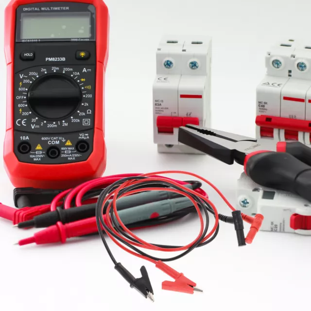 Multimeter Cable Alligator Clips Testing Probe Power Supply