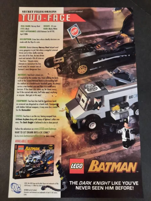  LEGO Batman 7781 The Batmobile - Two-Face's Escape : Toys &  Games