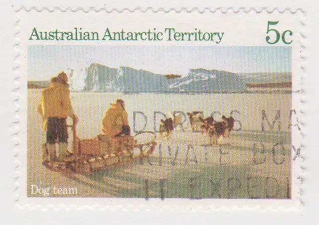(AT43) 1984 AAT  Antarctic 50c Dog Team Sled ow64