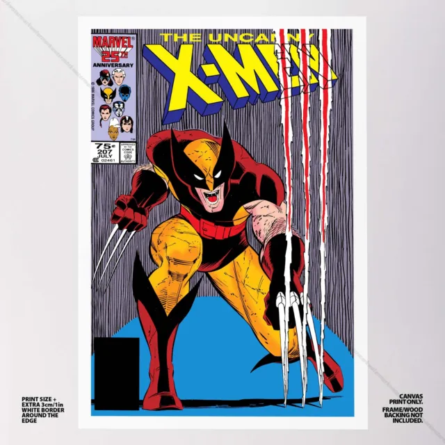 Uncanny X-Men Poster Canvas Vol 1 #207 Xmen Marvel Comic Book Art Print 2