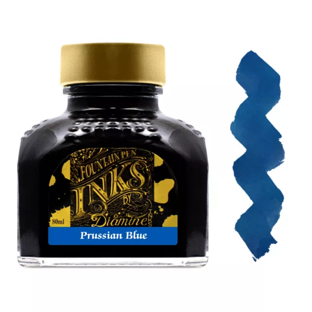 Diamine Ink Bottle 80ml - Prussian Blue - NEW