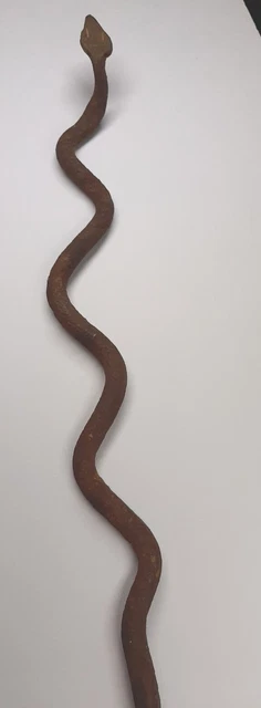 Lobi Iron Metal Currency Snake Burkina Faso, 14" W/ Very Little Patina