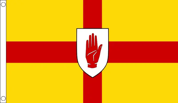 Cortina ataúd bandera Ulster National 8 ft x 5 ft con envío rápido