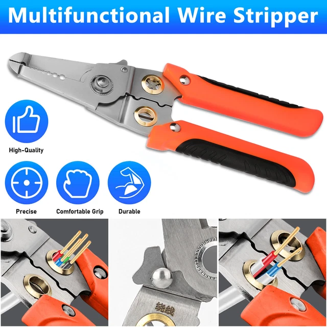 Electric Cable Wire Stripper Pliers Crimper Cutter Terminal Tool Multifunctional