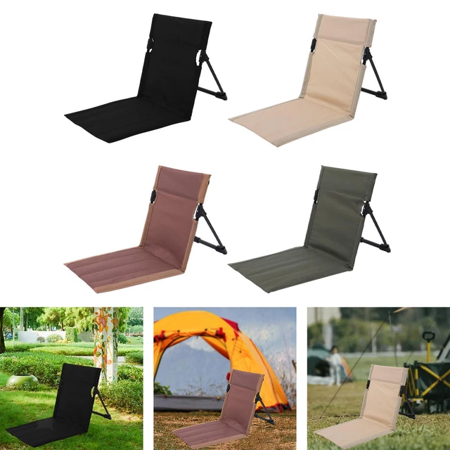 Chaise Pliante De Plage Avec Dossier - Tissu Oxford Imperméable, Pliable Compact, Poids 1 Kg, Couleur Verte - 5