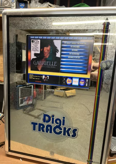 Digital Jukebox Wall Mounted No Subscription No Reserve Slight Line On Screen Digital Jukebox Wall Mounted No Subscription No Reserve Slight Line On Screen
