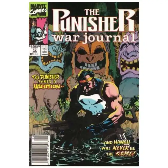 Punisher War Journal (1988 series) #17 Newsstand in NM minus. Marvel comics [r`
