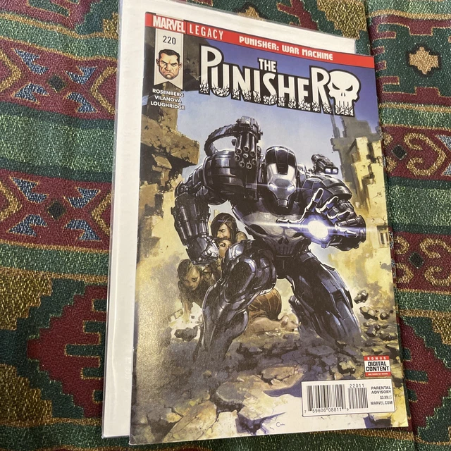 Punisher 220 Punisher as War Machine VF Clayton Crain Armor Wars