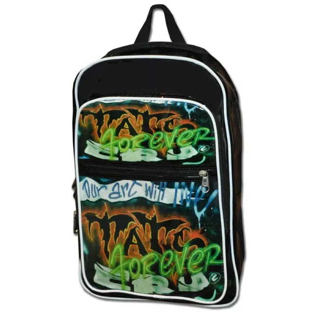 Tats Cru Backpack Graffiti Bag School Hip Hop NY Laptop Carry Messenger