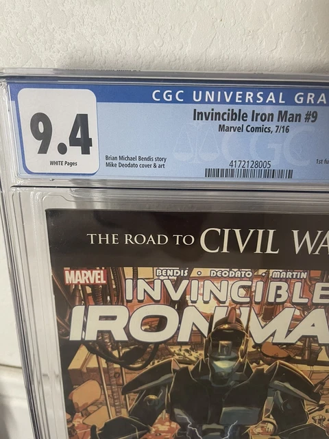 Invincible Iron Man #9 (CGC 9.4, 1st Print, Marvel, 2016) 1st Riri Williams 3