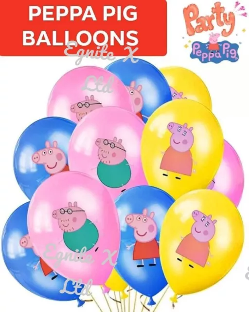 PEPPA PIG Birthday Decorations Set Party Balloons Children Kids Supplies Banner