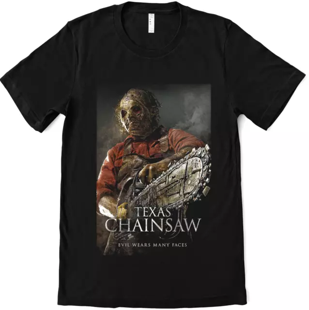 Texas Chainsaw T-shirt Horror Movie Unisex Cotton T-Shirt Tee Top S-2XL AV13