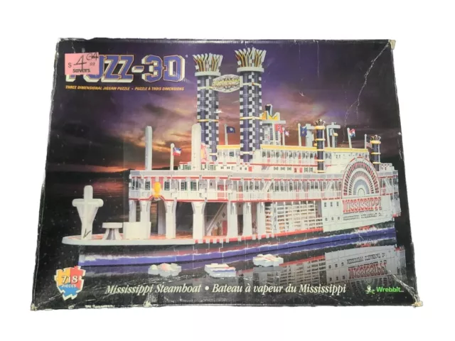 Puzz3D Wrebbit Mississippi Steamboat 3D Puzzle 718 pc
