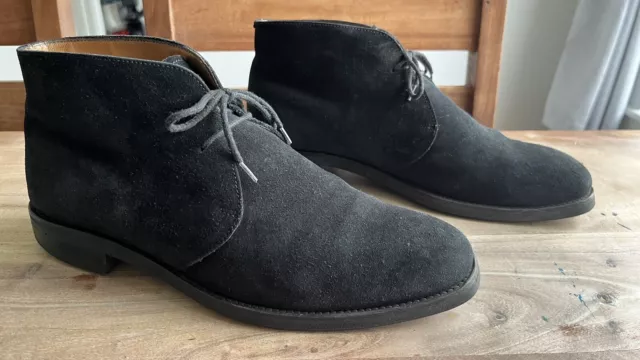 RUSSELL & BROMLEY Mens Black Suede Leather Chukka Boots UK 8 EU42 ...
