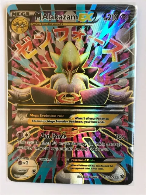 Alakazam EX Ultra Rare - 25/124 XY Fates Collide NM Pokemon Card