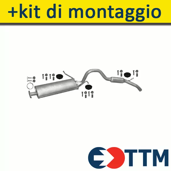 SUZUKI VITARA 4x4 HARD TOP 1.6 1995-1997 Silenziatore Marmitta Posteriore+